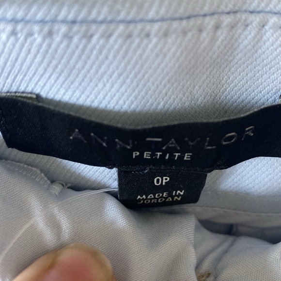 “Ann Taylor” powder blue, wide leg pants; size 0P; NWT - Picture 5 of 6